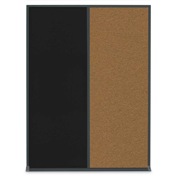 Single Door Radius Corkboard, 24"X36", S